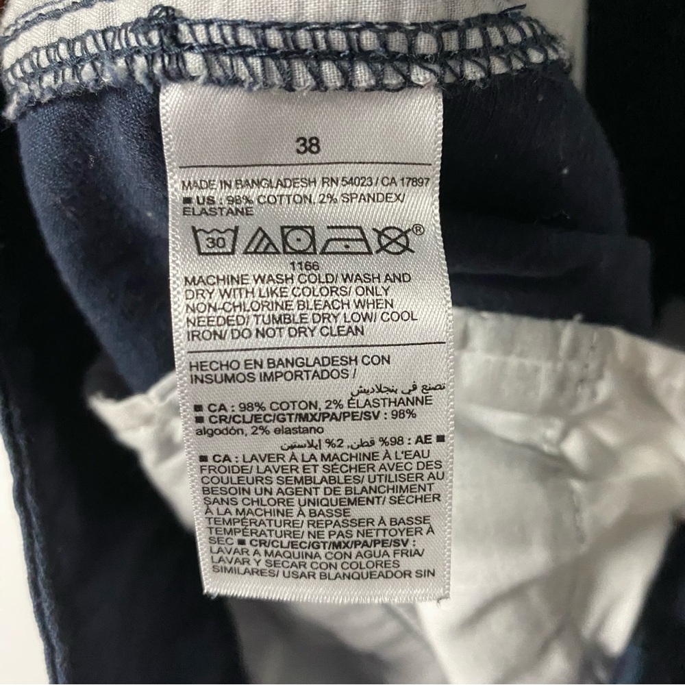 Old Navy Shorts Men 38 Blue Cargo Built in Flex Cotton Spandex High Rise Fit 9 “ - Picture 9 of 9